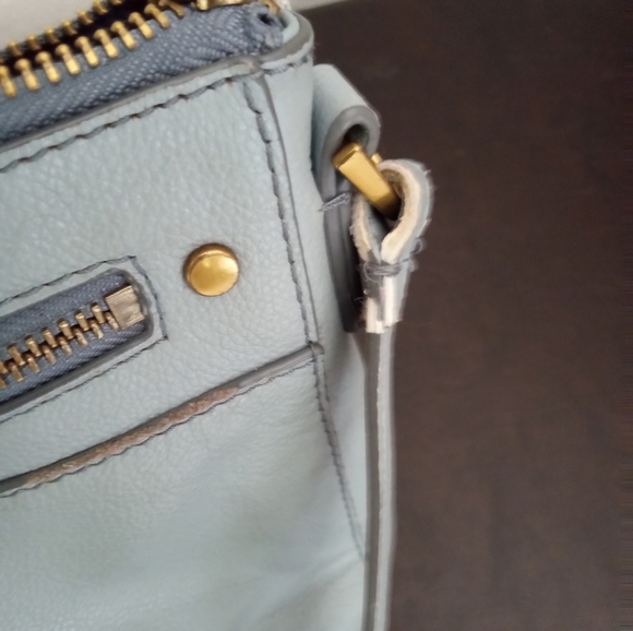 Fossil Women's Crossbody Bag Leather Vintage Blue Small - Picture 13 of 13